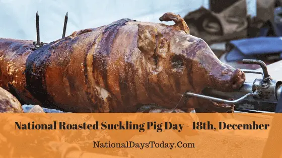National Roasted Suckling Pig Day