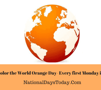 National Color the World Orange Day