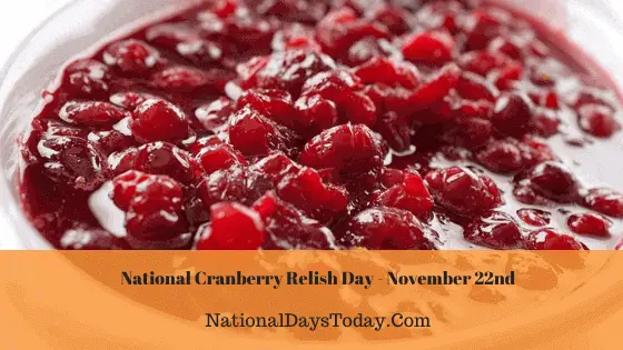National Cranberry Relish Day