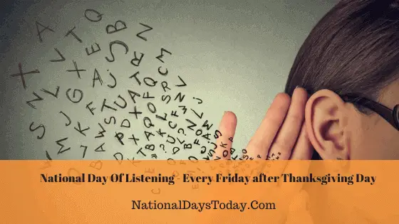 National Day Of Listening