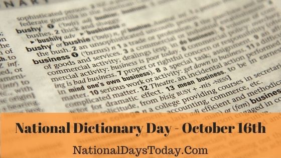 National Dictionary Day