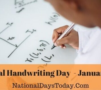 National Handwriting Day