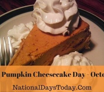 National Pumpkin Cheesecake Day