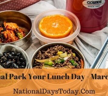 National Pack Your Lunch Day