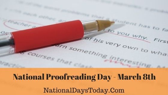 National Proofreading Day