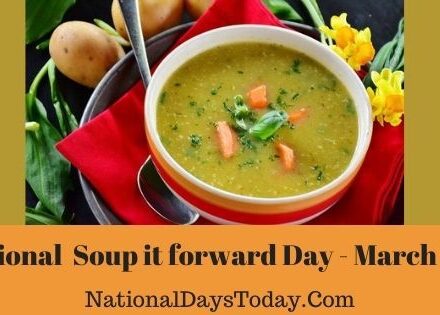 National Soup it forward Day