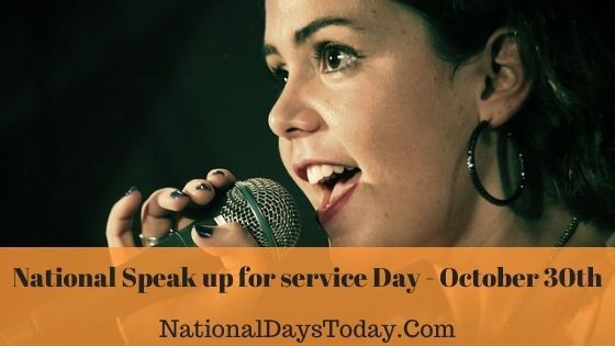 National Speak Up for Service Day