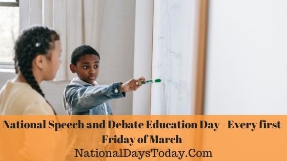 National Speech and Debate Education Day