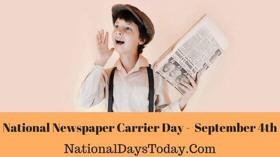 National Newspaper Carrier Day