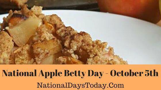 National Apple Betty Day