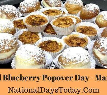 National Blueberry Popover Day