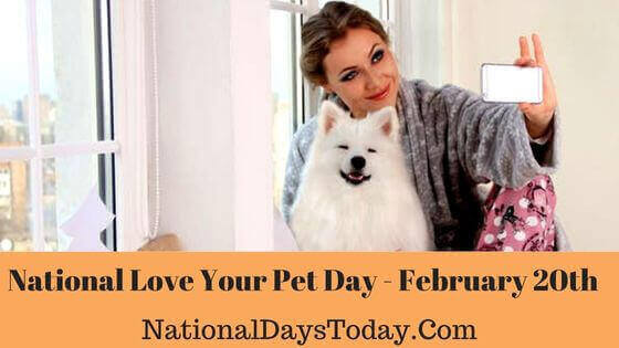 how do you celebrate national love your pet day