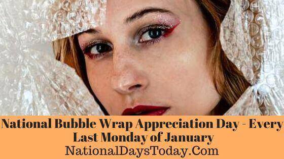 National Bubble Wrap Day (January 29th, 2024)