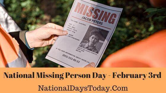 National Missing Person Day