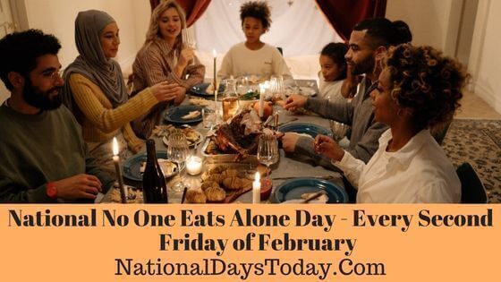 National No One Eats Alone Day