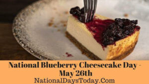 National Blueberry Cheesecake Day