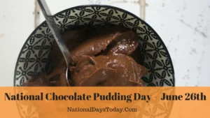 National Chocolate Pudding Day