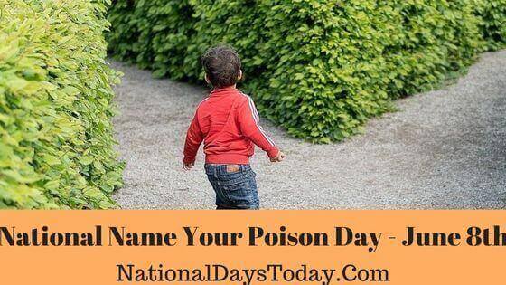 National Name Your Poison Day