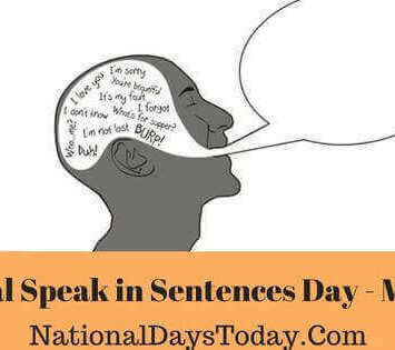 National Speak in Sentences Day