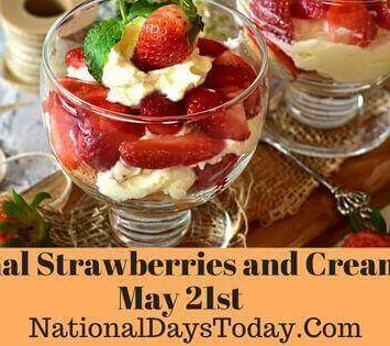 National Strawberries and Cream Day