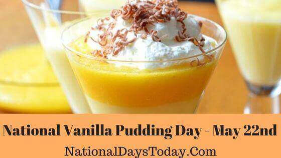 National Vanilla Pudding Day