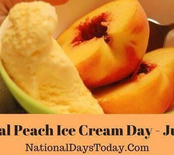 National Peach Ice Cream Day