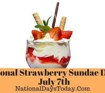 National Strawberry Sundae Day