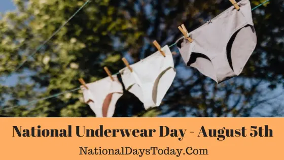 Quotes More on X: Happy National Underwear Day! ( August 5 ) #NationalDay # Underwear #August5 #CelebrateEveryday #UnderwearDay #HappyUnderwearDay  #NationalUnderwearDay #HappyNationalUnderwearDay  /  X