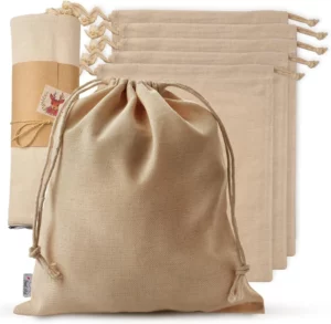 Organic cotton produce bags