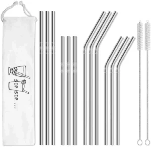 Stainless Steel Reusable Straws Gift